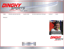 Tablet Screenshot of dinghysports.com